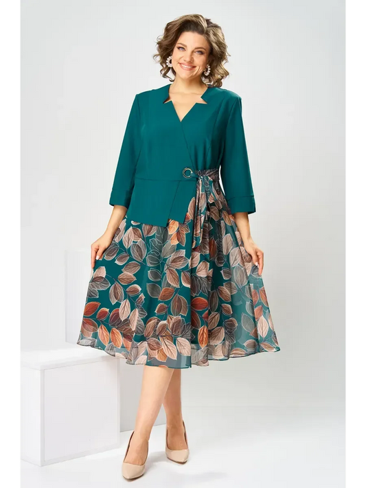 Elegantiška žalia suknelė