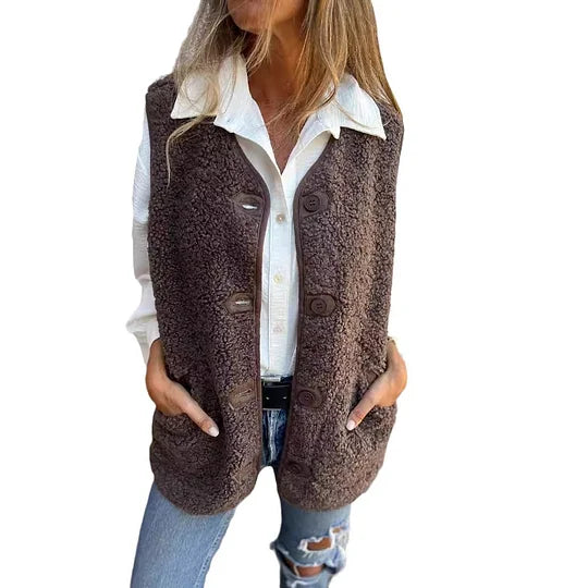 Minkšta ir šilta moteriška liemenė