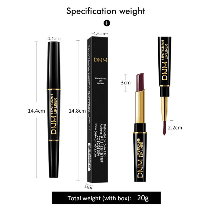 💄Vandeniui atsparus lūpų pieštukas 2 viename