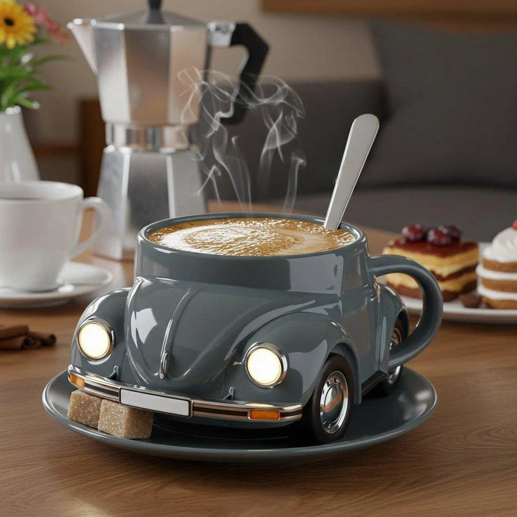 Vabalo automobilio formos puodelis
