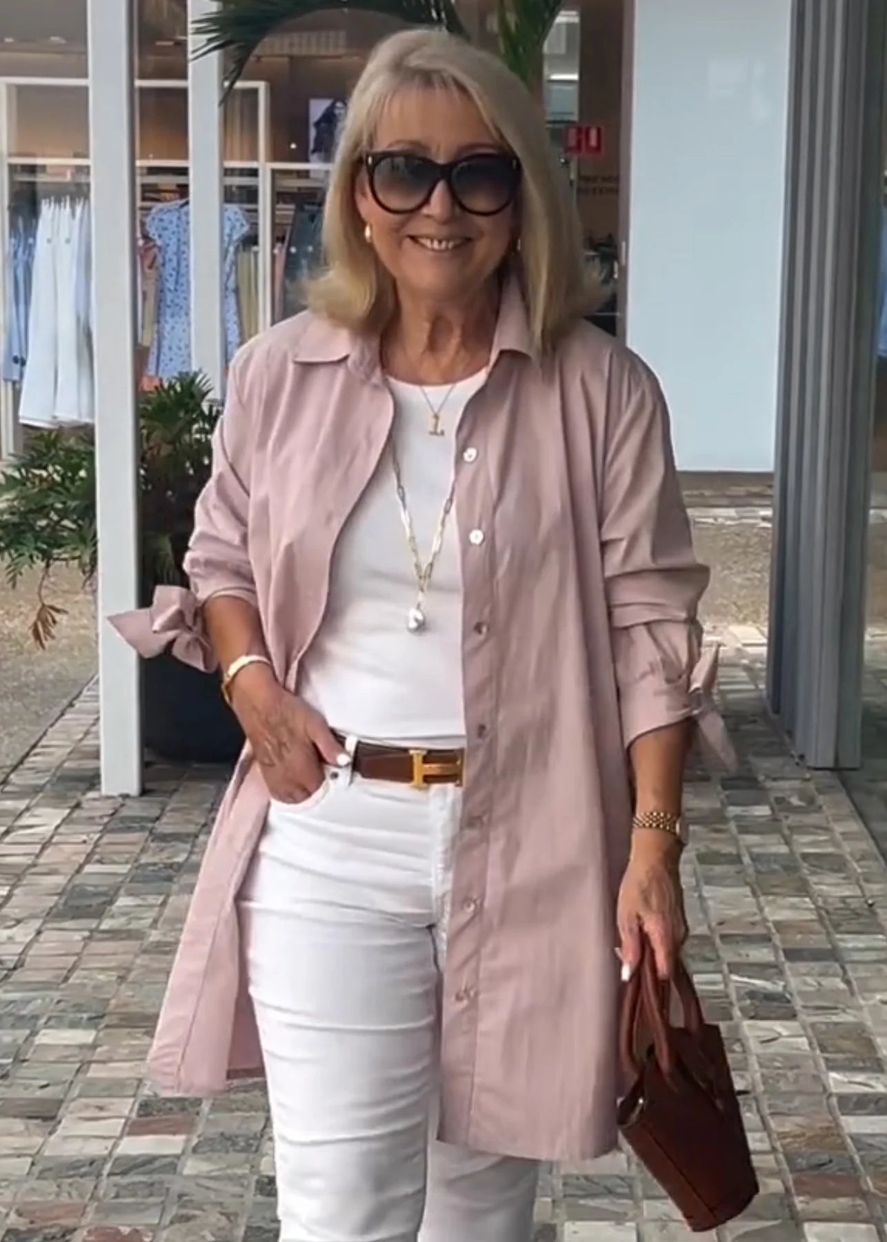 Ilgi marškiniai su apykakle