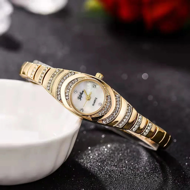 💎Moteriškas laikrodis su krištolo apyranke⌚⌛
