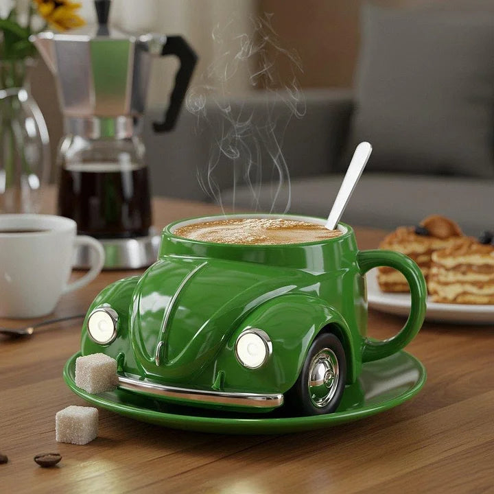 Vabalo automobilio formos puodelis