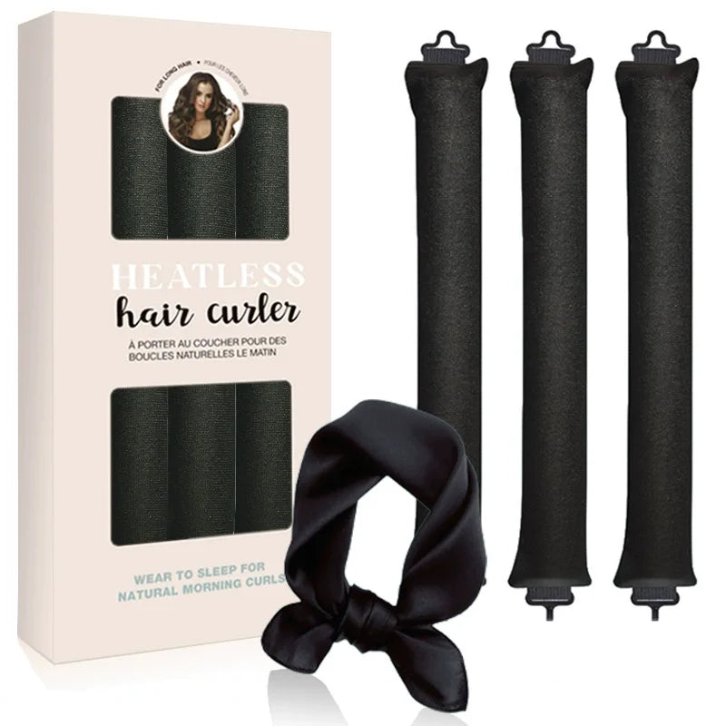 Satininis plaukų garbanojimo rinkinys