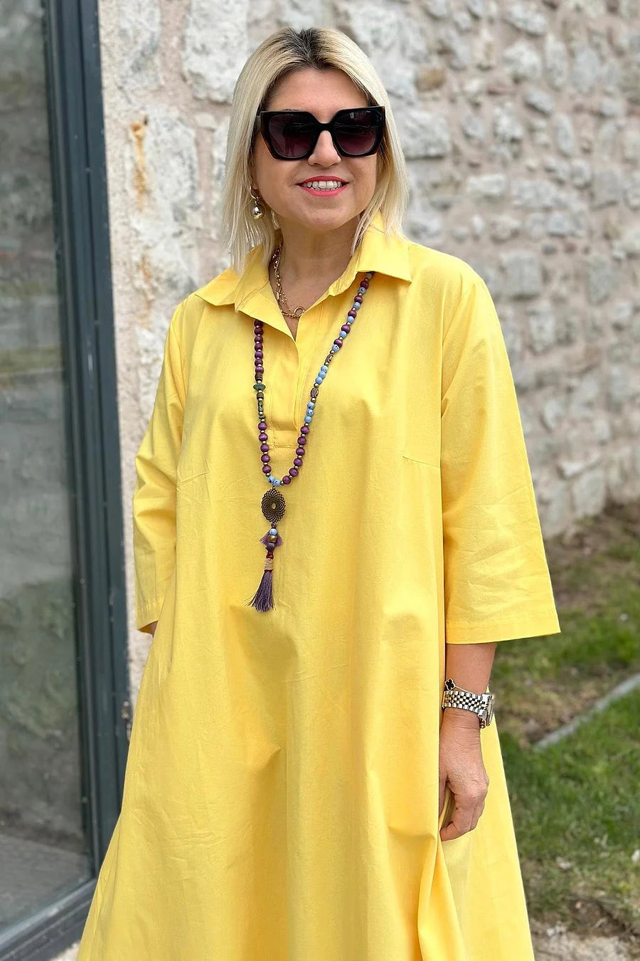 Laisvalaikio stiliaus moteriška suknelė