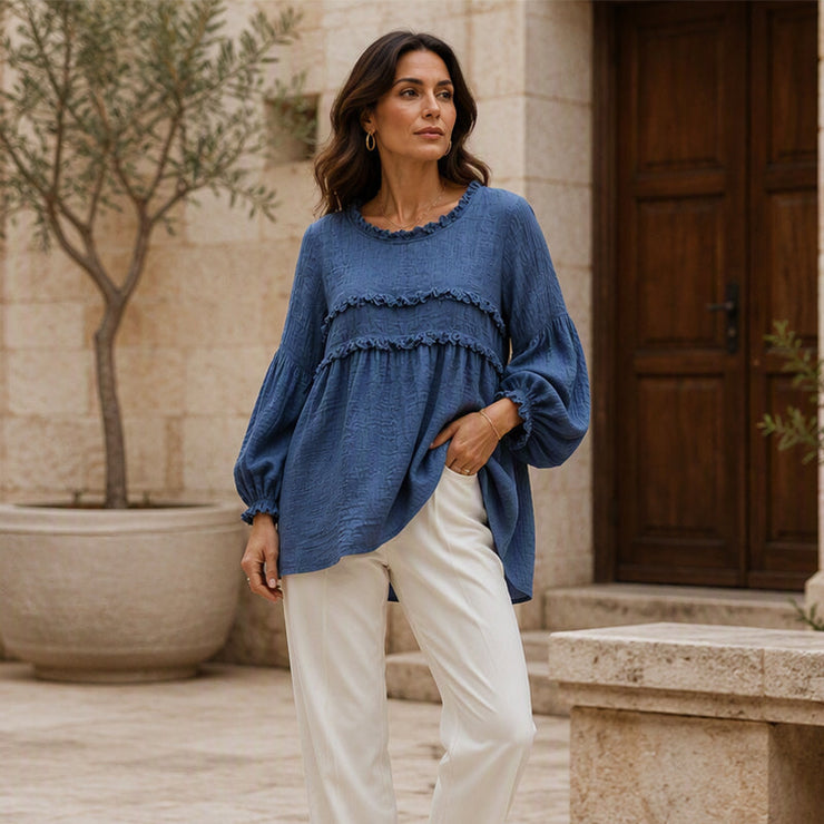 Boho stiliaus palaidine su raukiniais