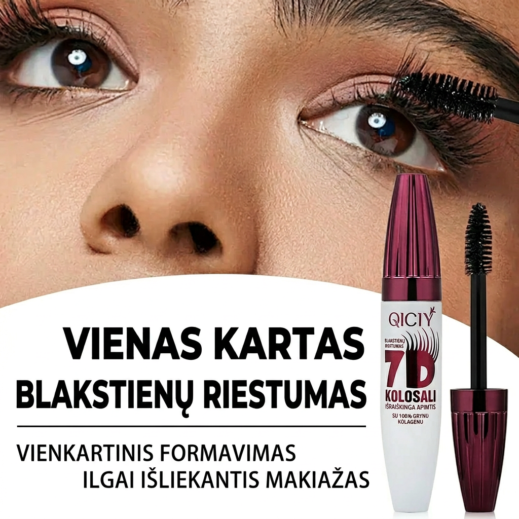 Vandeniui atsparus blakstienų tušas XXL